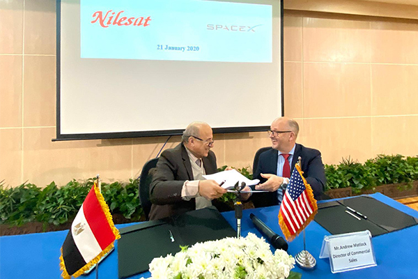 NileSat SpaceX Launch Contract NileSat-301