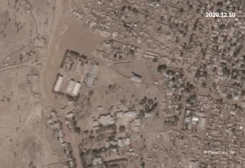 Satellite image of Shimelba camp